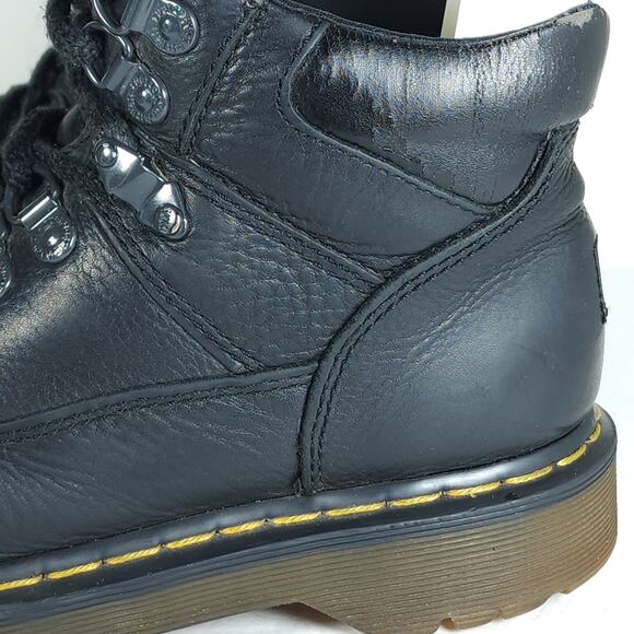 Dr Martens 10963 Vtg US M8 /L9 Black Leather Lace Up Ankle Combat Boots - Picture 15 of 16